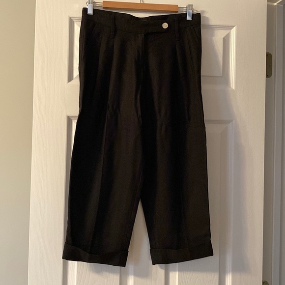 Dolce & Gabbana capris black linen pants size 38 - Picture 1 of 9